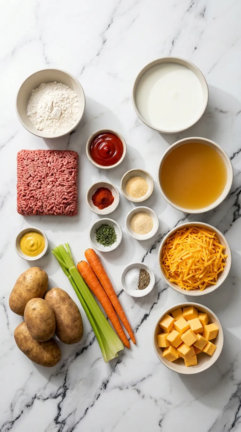 Cheeseburger Soup Ingredients