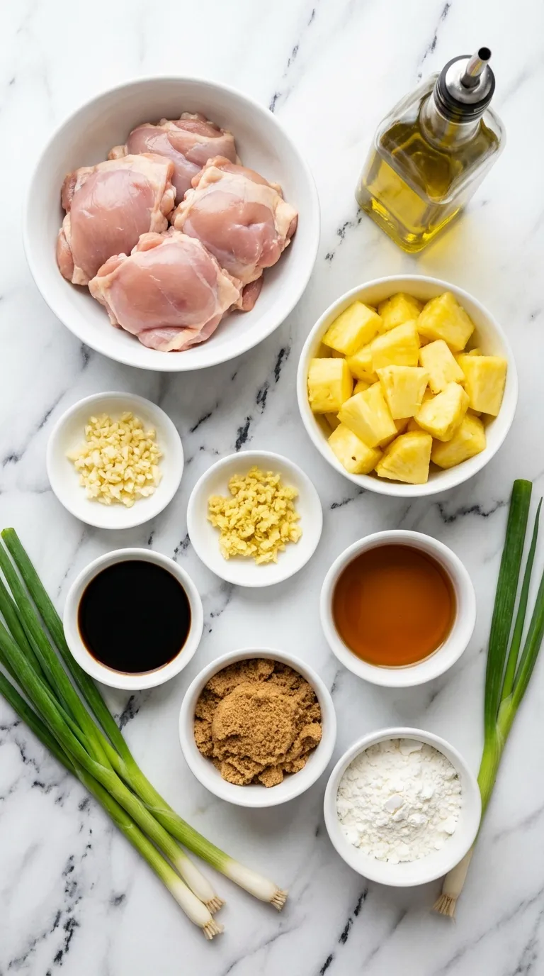 ISLAND BOURBON PINEAPPLE CHICKEN AND RICE 2 Bourbon Pineapple Chicken and Rice Ingredients