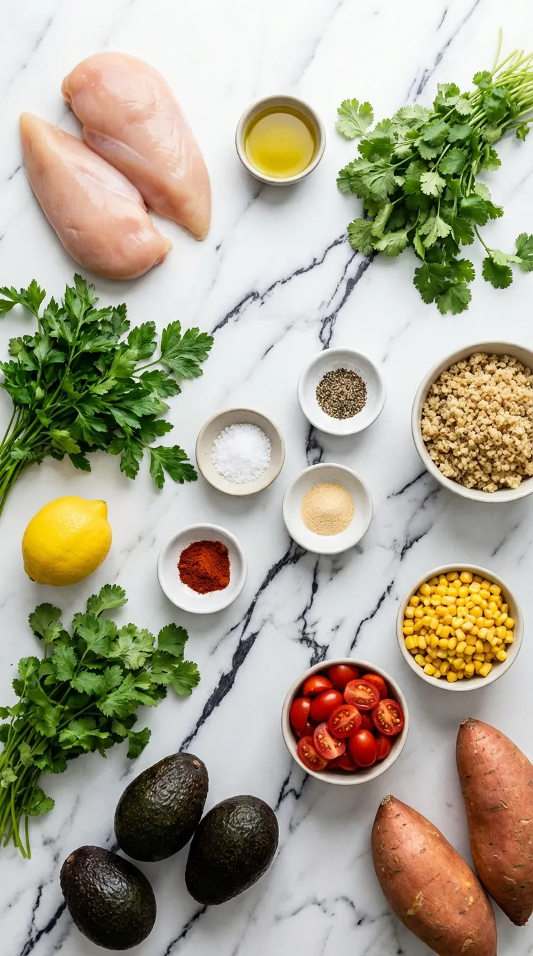 Grilled Herb Chicken Bowl Ingredients