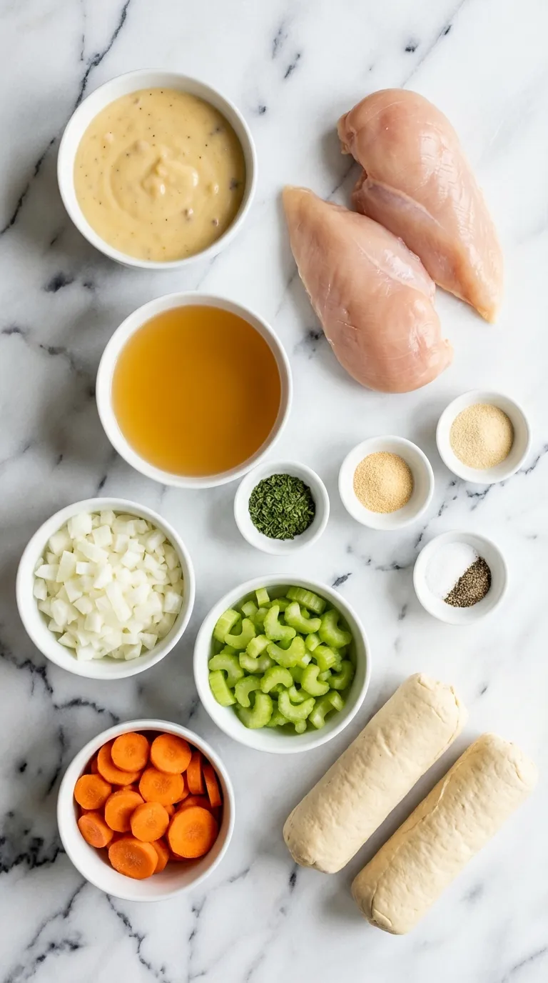 Slow Cooker Chicken and Dumplings Ingredients