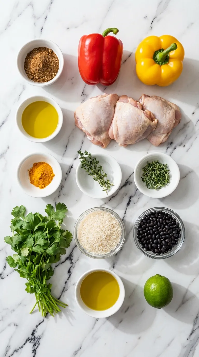 VIBRANT CARIBBEAN CHICKEN AND RICE DINNER 2 Caribbean Chicken and Rice Ingredients
