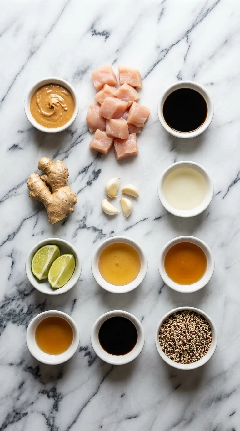 High Protein Chicken Buddha Bowl Ingredients