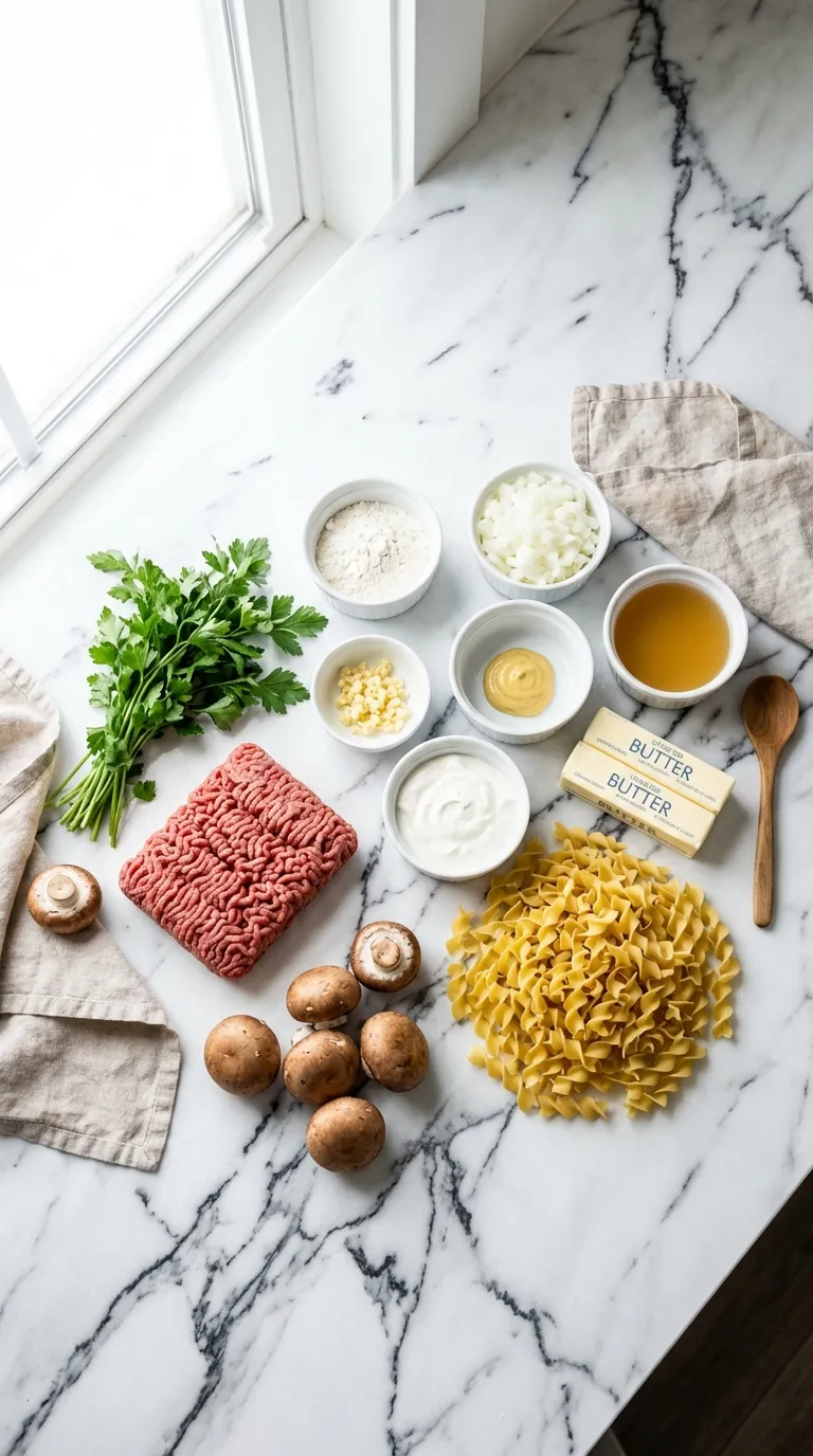 WEEKNIGHT GROUND BEEF STROGANOFF WINNER 2 Ground Beef Stroganoff Ingredients