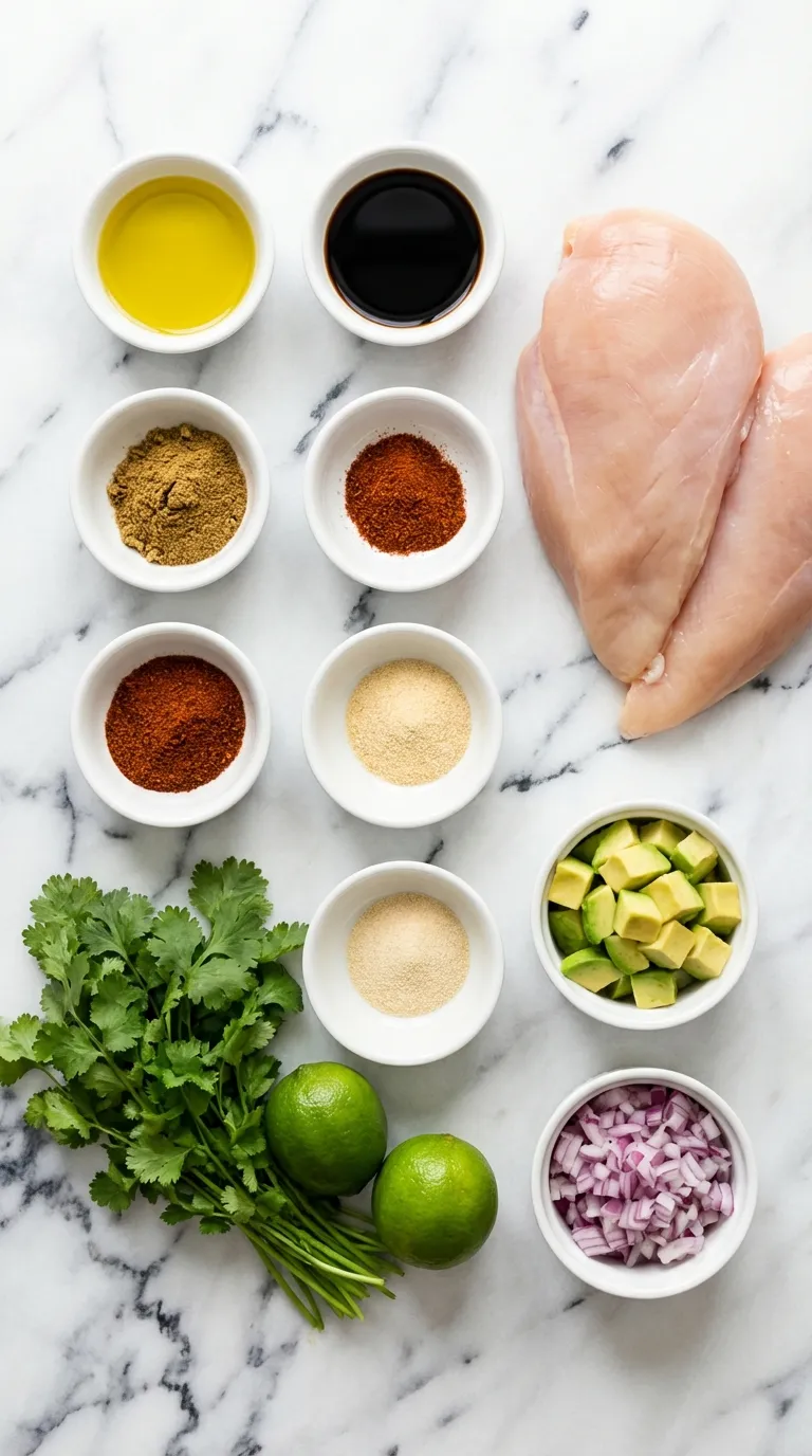 YOUR NEW FIESTA LIME CHICKEN WITH AVOCADO 2 Fiesta Lime Chicken with Avocado Ingredients