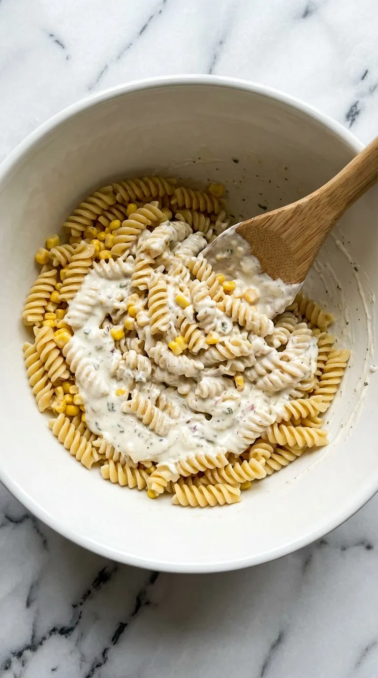 CREAMY CHILI LIME VEGAN ELOTE PASTA SALAD 3 How to Make Vegan Elote Pasta Salad