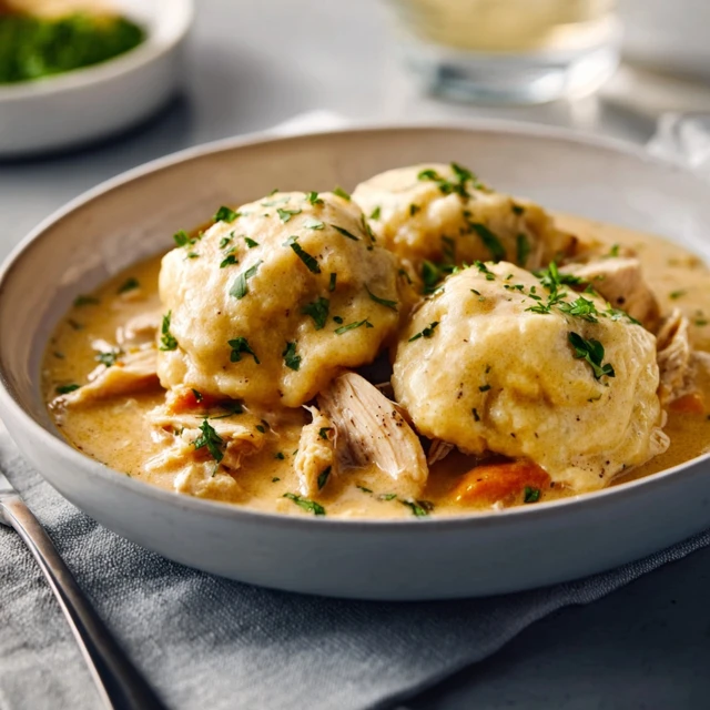 NO PEEK SLOW COOKER CHICKEN AND DUMPLINGS