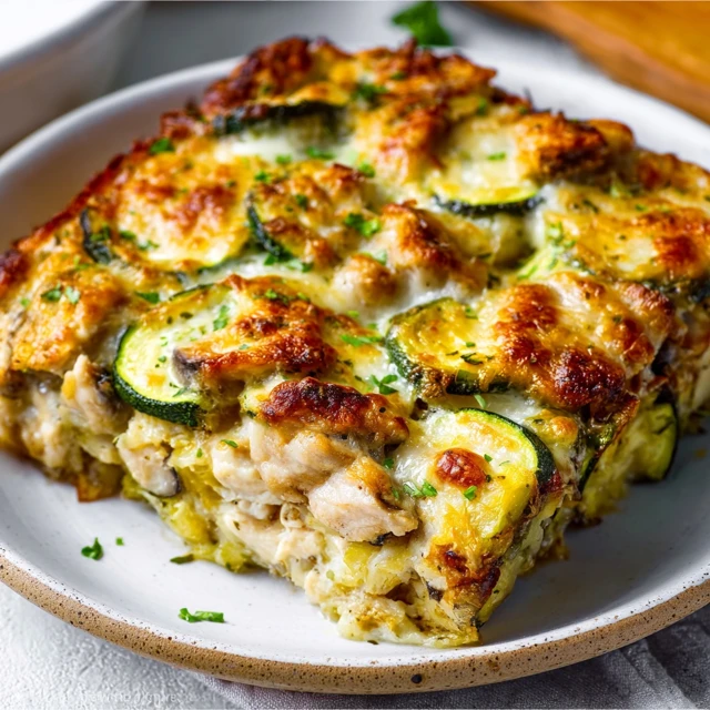 Cheesy Chicken Zucchini Bake Recipe