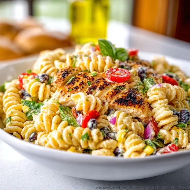 Southwest Chicken Pasta Salad Recipe