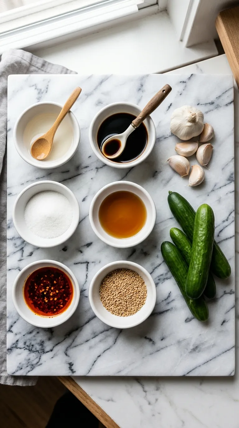 Asian Cucumber Salad Ingredients