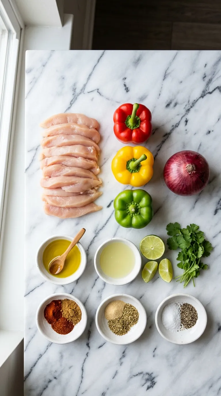 SMOKY SHEET PAN CHICKEN FAJITAS FEAST 2 Sheet Pan Chicken Fajitas Ingredients