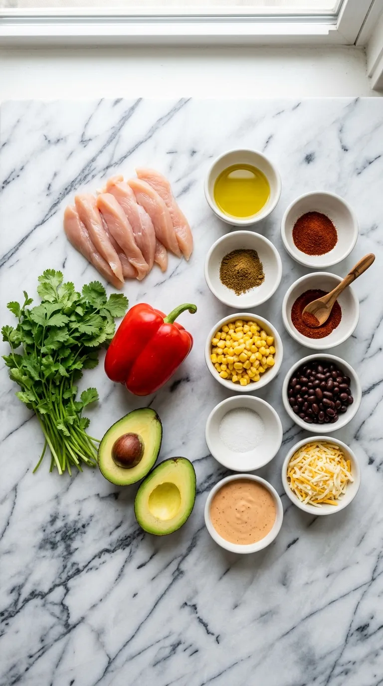Southwest Chicken Wraps Ingredients