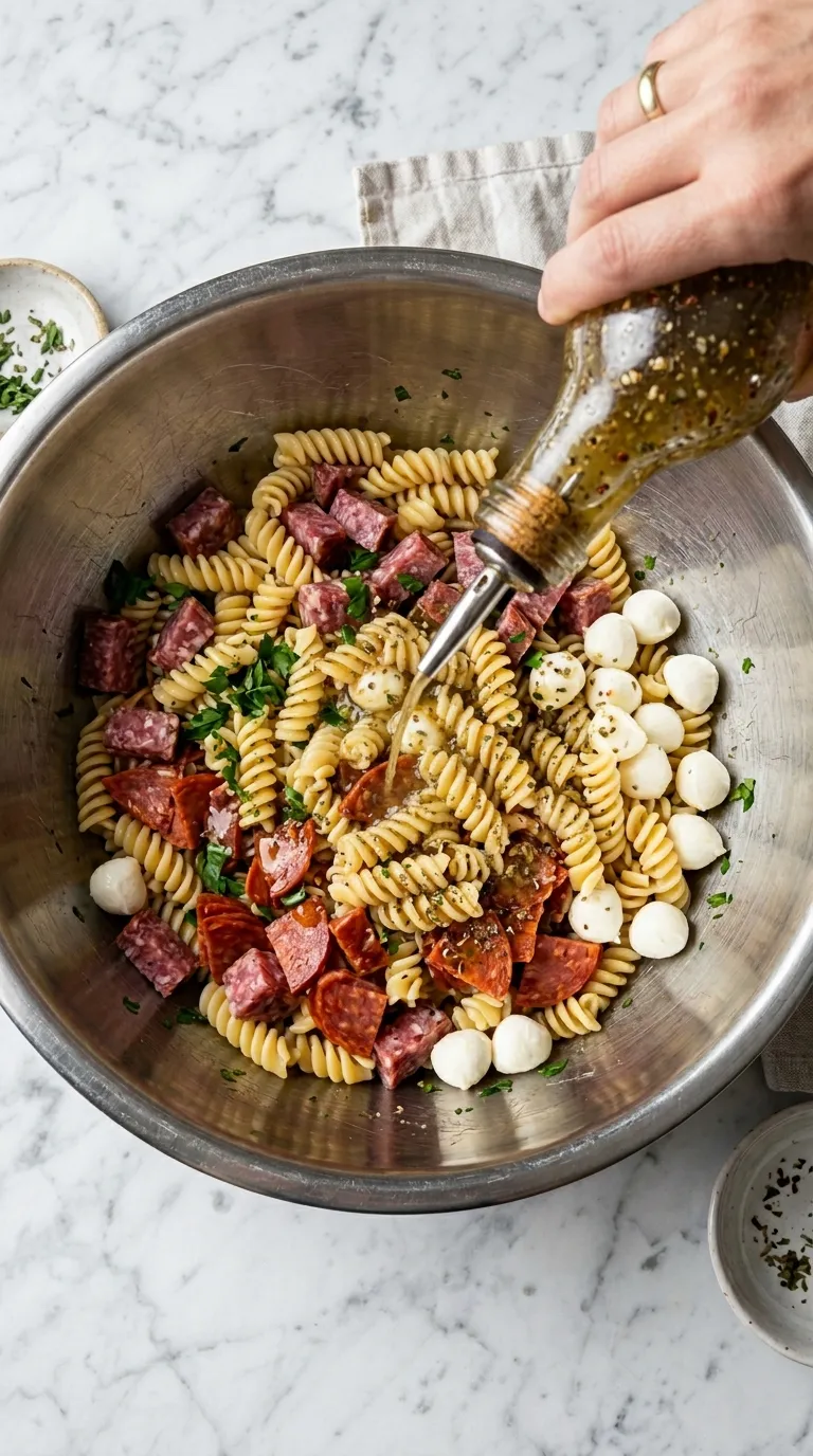 How to Make Veggie-Free Italian Pasta Salad