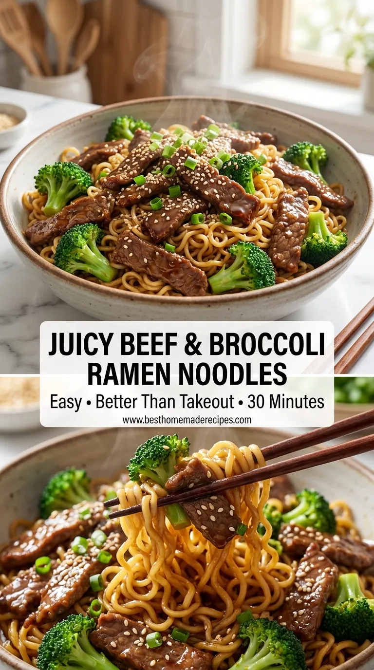 Beef and Broccoli Ramen Noodles Recipe