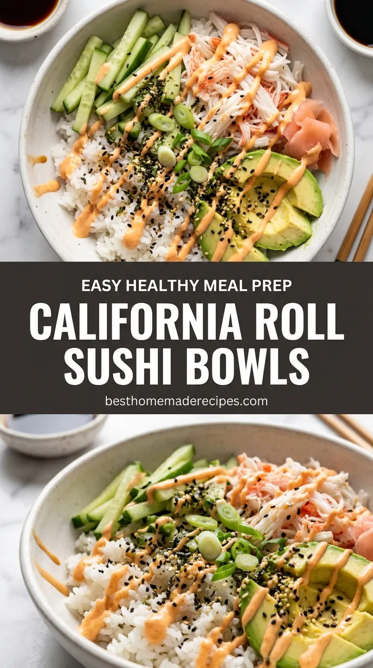 California Roll Sushi Bowls Recipe
