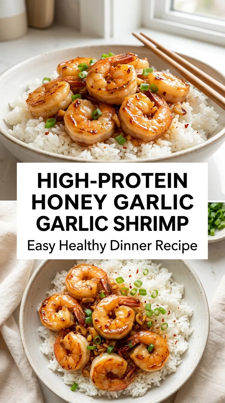 HIGH PROTEIN HONEY GARLIC SHRIMP IN 15 MINUTES 4 High-Protein Honey Garlic Shrimp Recipe