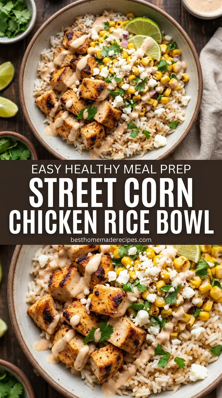 Street Corn Chicken Rice Bowl Recipe
