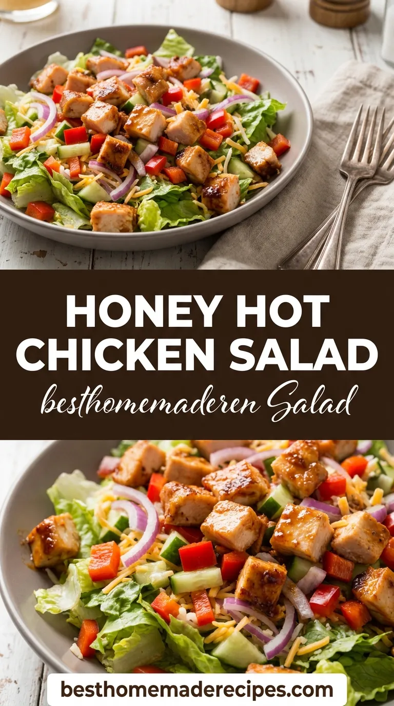 HONEY HOT CHICKEN SALAD FLAVOR EXPLOSION 4 Honey Hot Chicken Salad Recipe