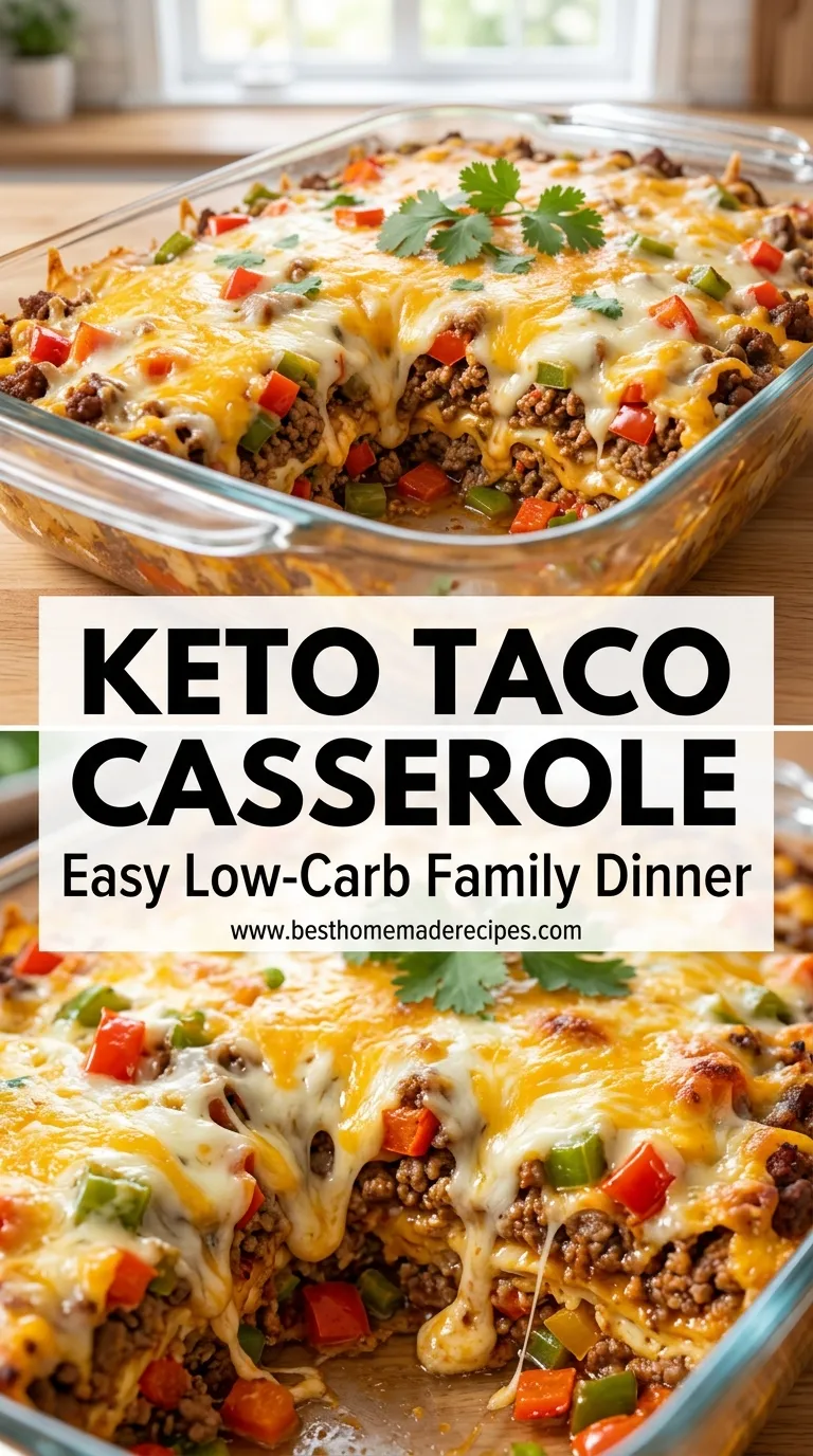 KETO TACO CASSEROLE A FLAVOR BOMB 4 Keto Taco Casserole Recipe