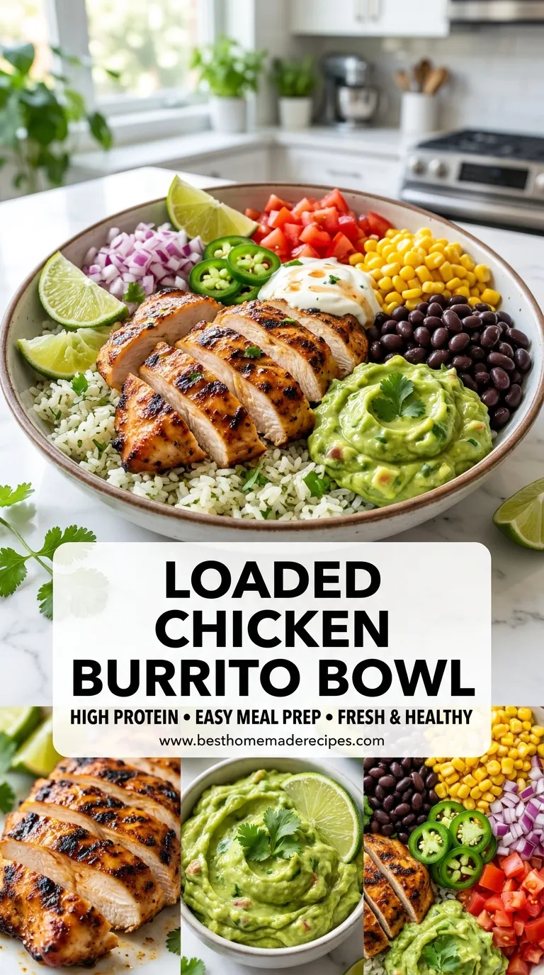 Loaded Chicken Burrito Bowl Recipe