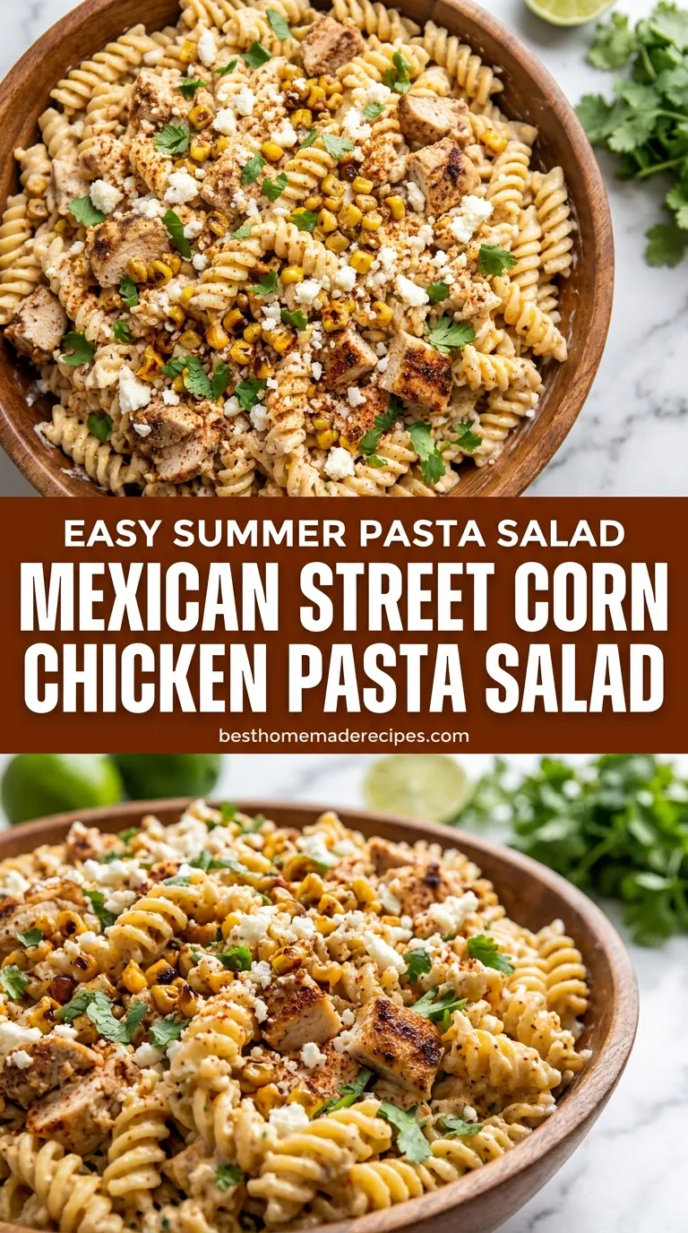 Mexican Street Corn Chicken Pasta Salad Recipe
