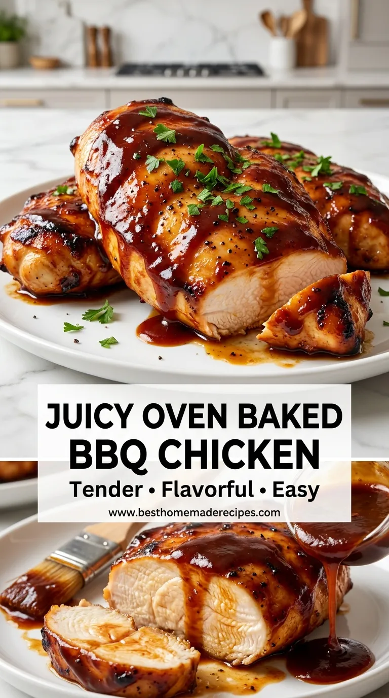 OVEN BAKED BBQ CHICKEN BREASTS JUICY PERFECTION 4 Oven Baked BBQ Chicken Breasts Recipe