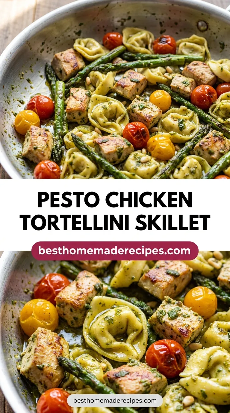 Pesto Chicken Tortellini and Veggies Recipe