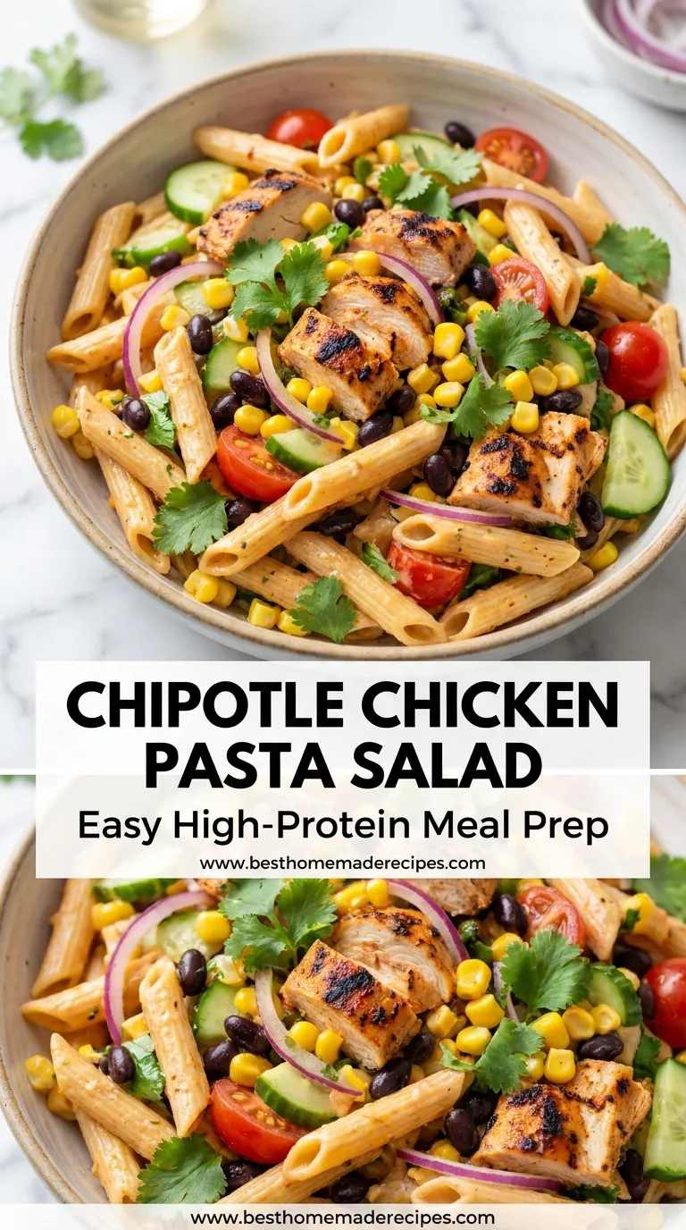SMOKY CHIPOTLE CHICKEN PASTA SALAD RECIPE 4 Chipotle Chicken Pasta Salad Recipe