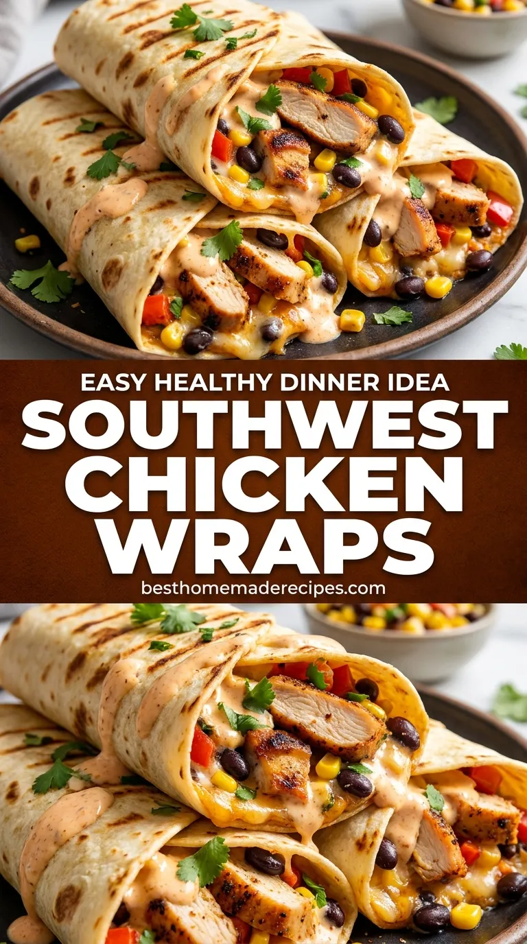 Southwest Chicken Wraps Recipe
