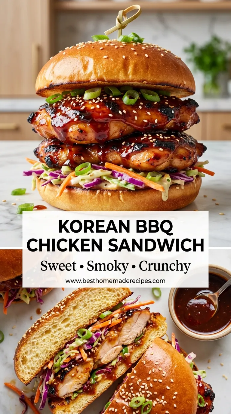 SPICY KOREAN BBQ CHICKEN SANDWICH RECIPE 4 Korean BBQ Chicken Sandwich Recipe