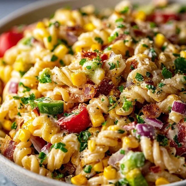 Street Corn Pasta Salad Recipe