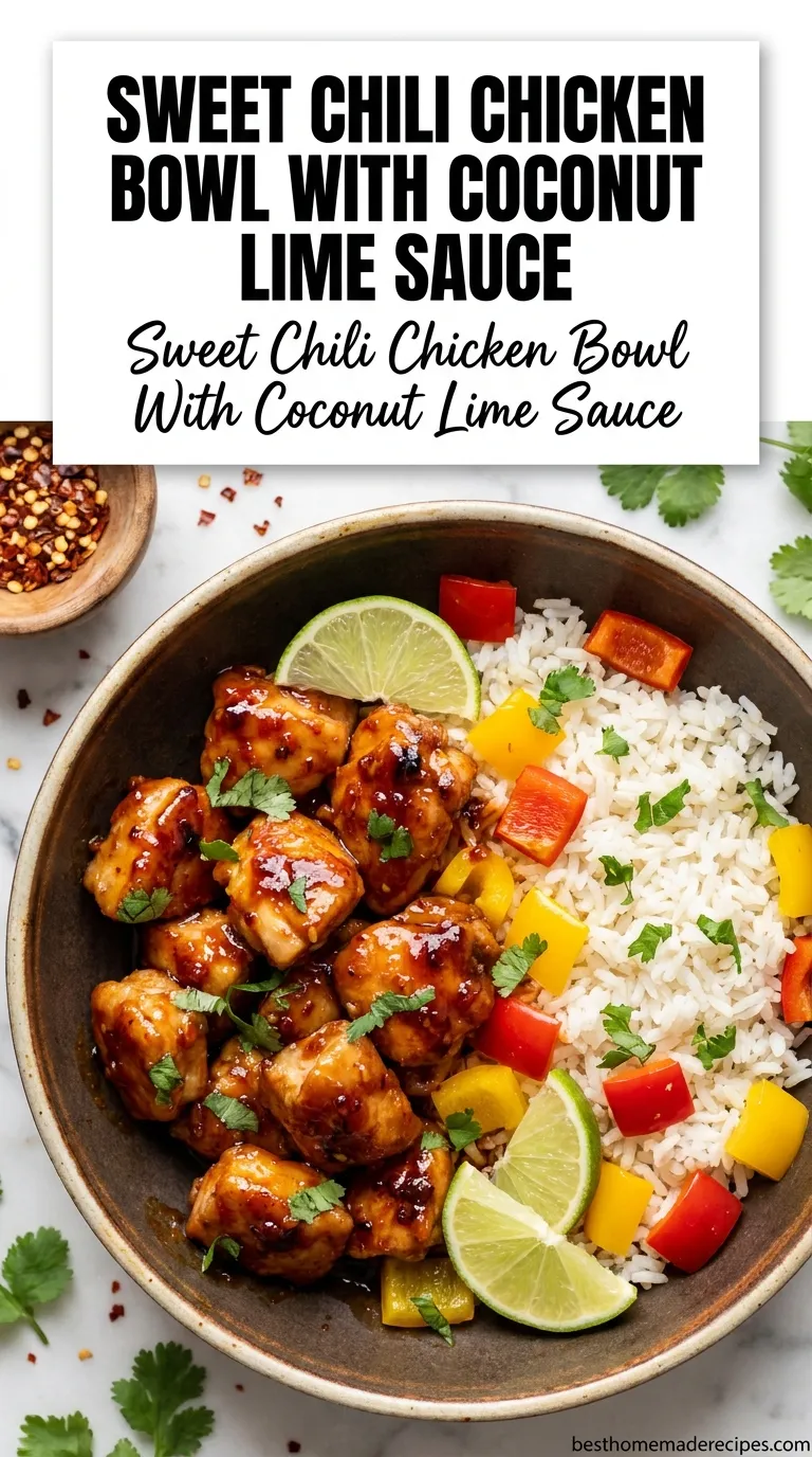 Sweet Chili Chicken Bowl With Coconut Lime Sauce Recipe