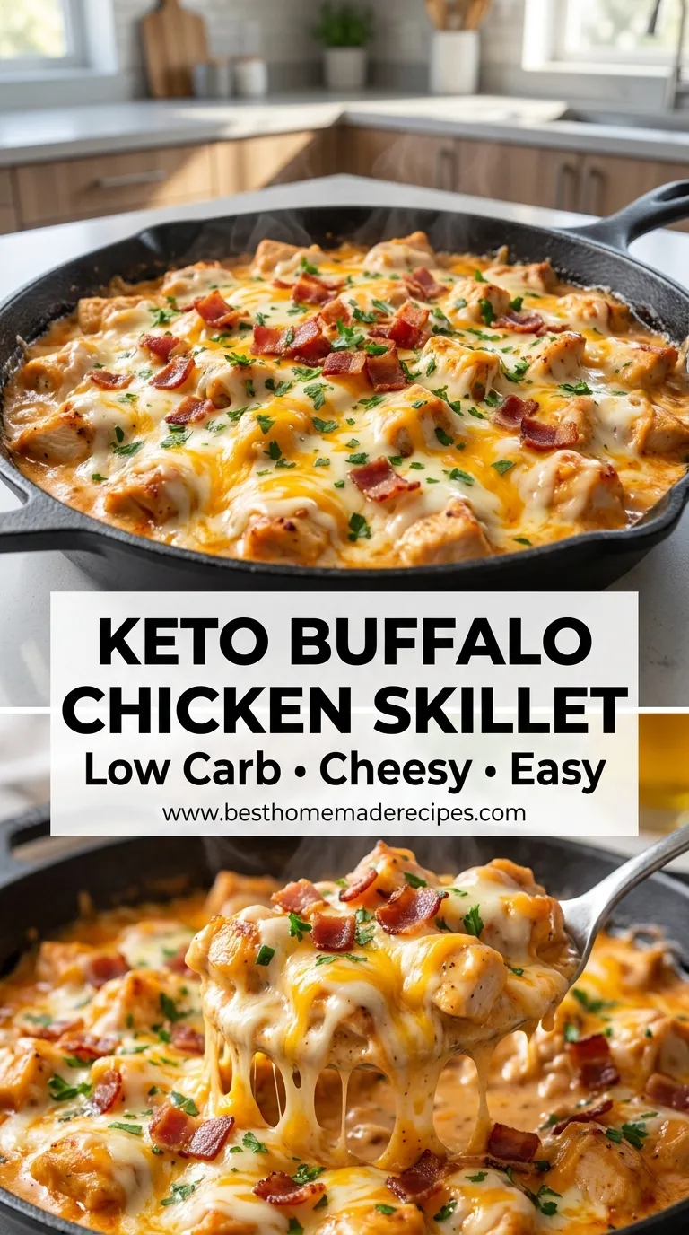 THIS KETO BUFFALO CHICKEN SKILLET IS PERFECT 4 Keto Buffalo Chicken Skillet Recipe
