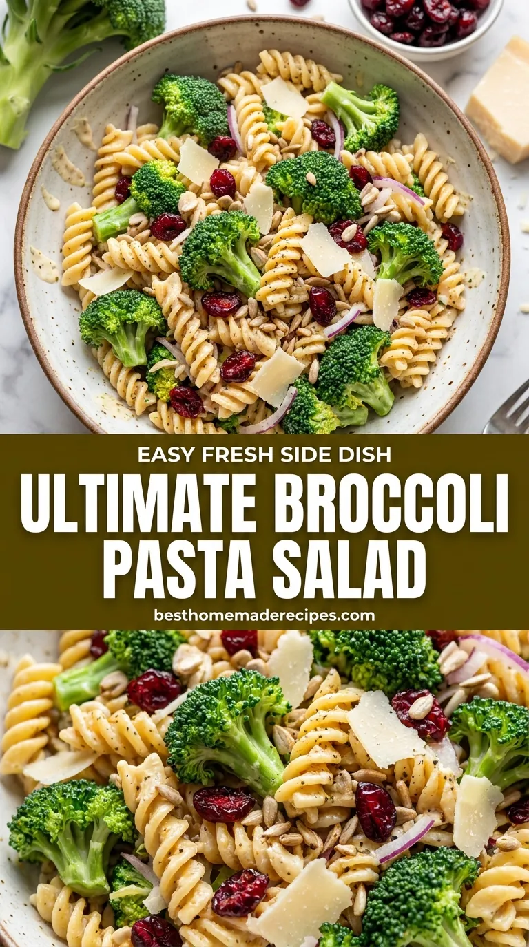 ULTIMATE BROCCOLI PASTA SALAD RECIPE 4 Broccoli Pasta Salad Recipe