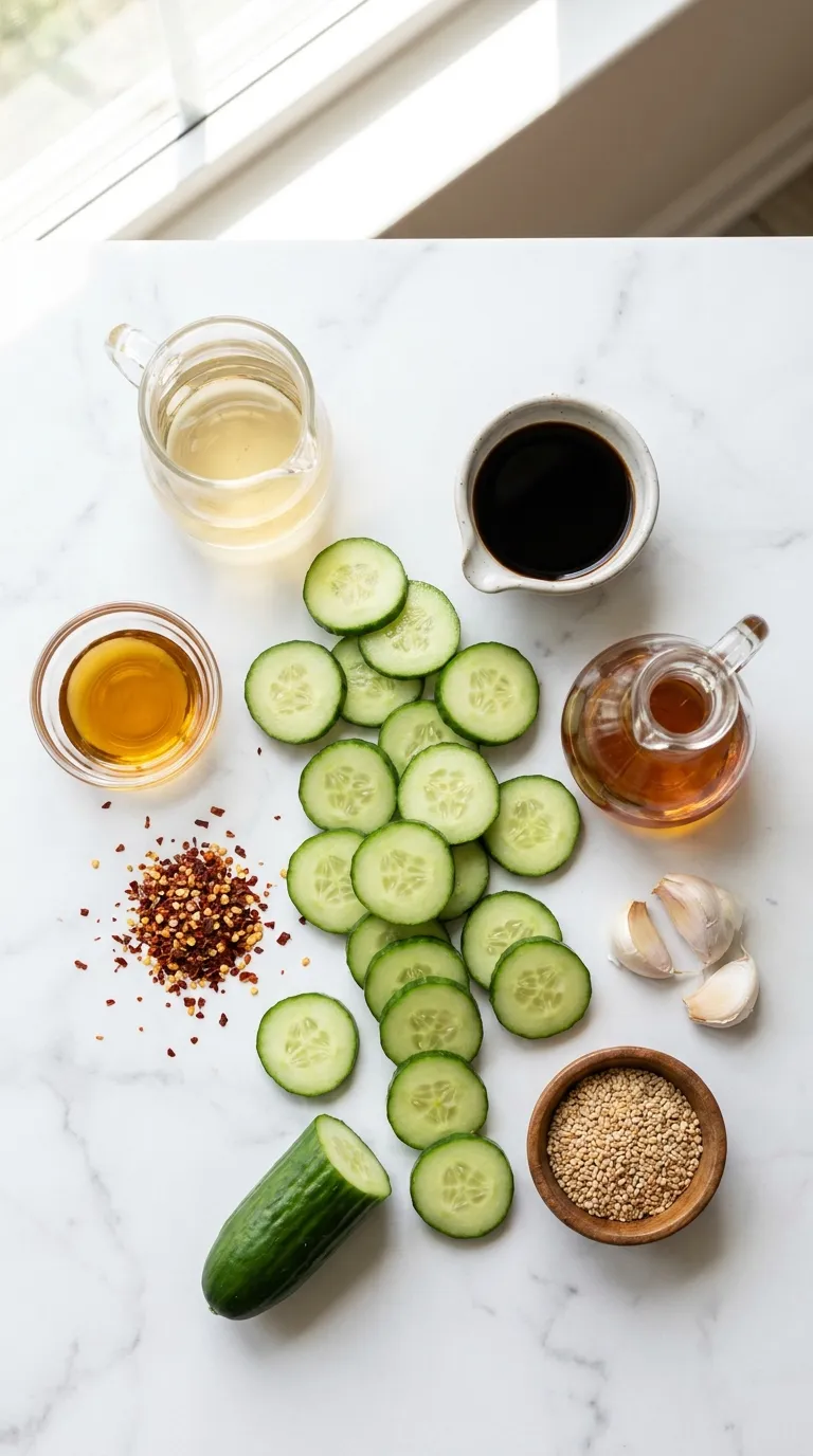 Asian Cucumber Salad Ingredients