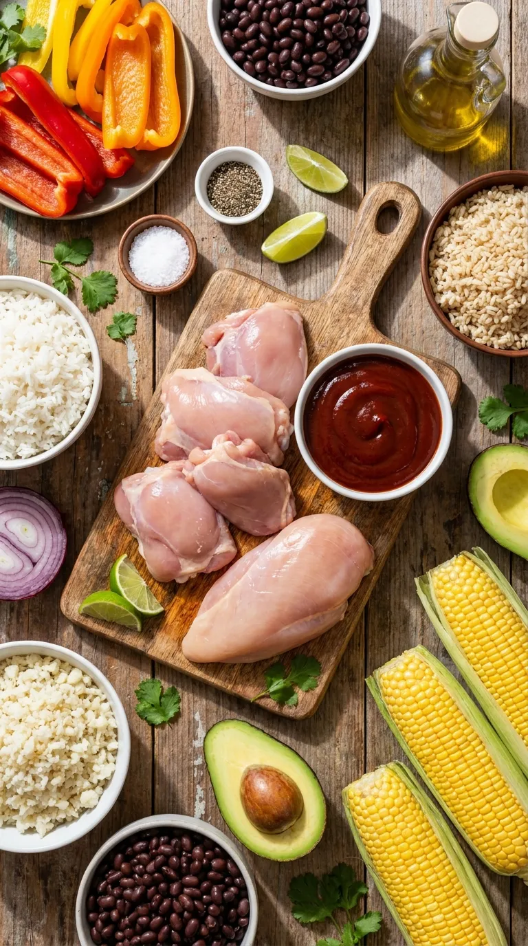 BBQ Chicken Bowls Ingredients