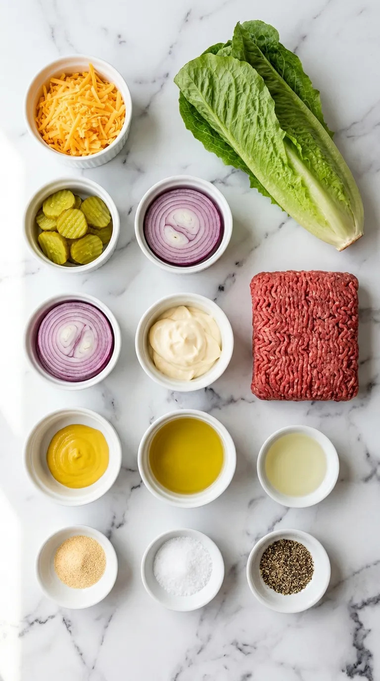 Cheeseburger Bowl Ingredients