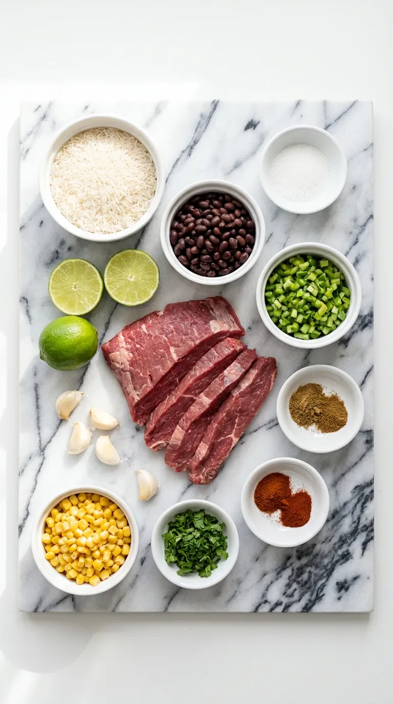 Cilantro Lime Steak Bowls Ingredients