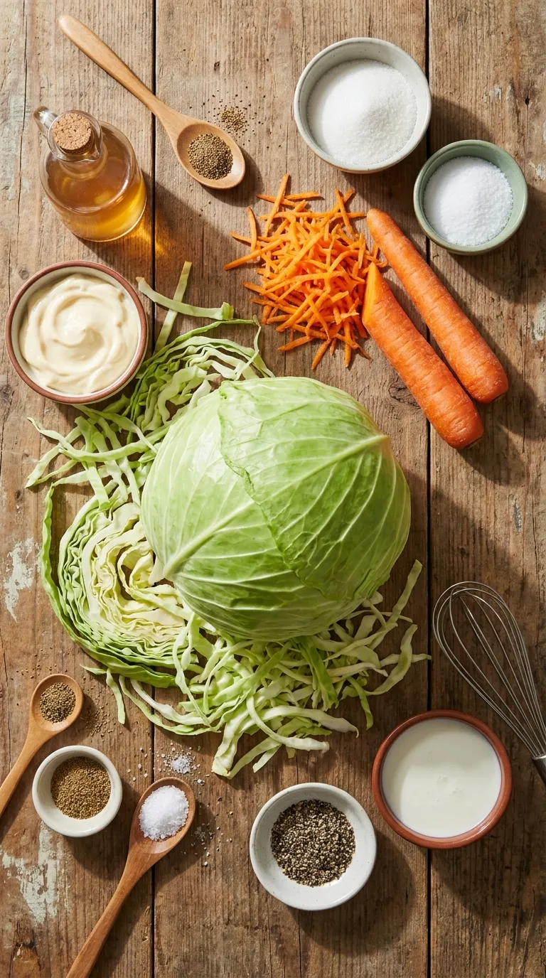 Creamy Coleslaw Ingredients