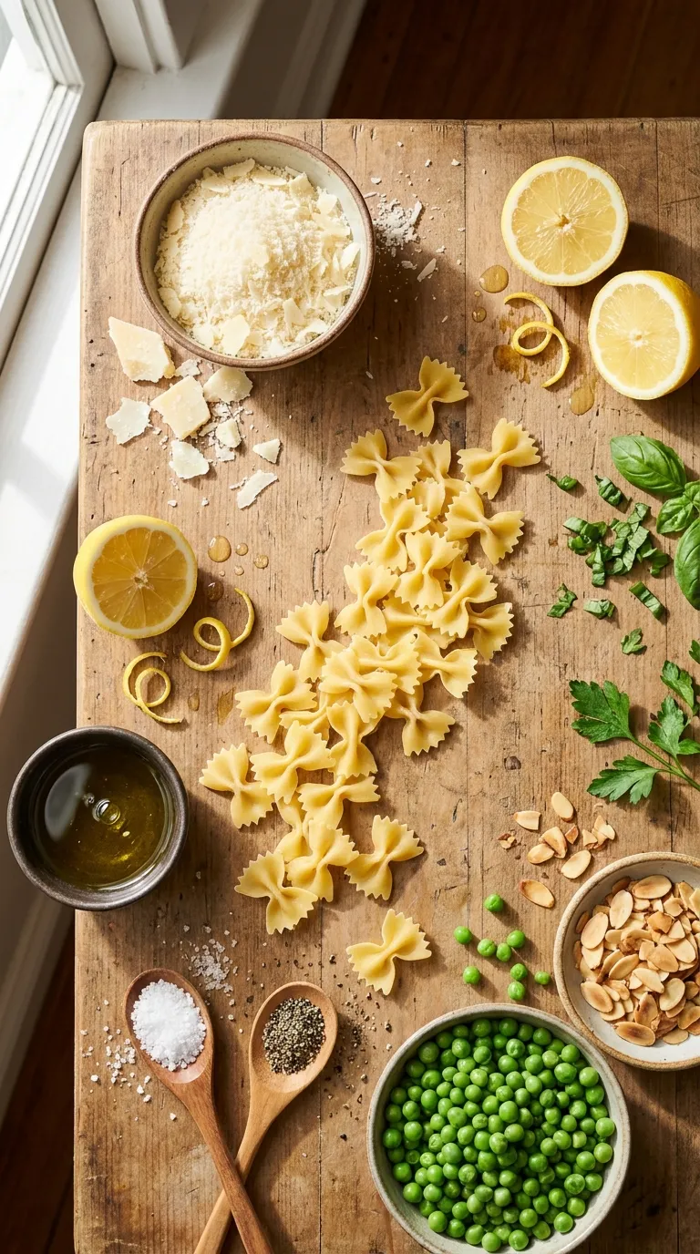 CREAMY LEMON PARMESAN PASTA SALAD RECIPE 2 Lemon Parmesan Pasta Salad Ingredients