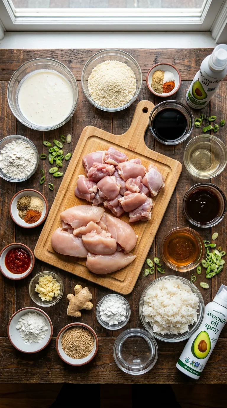 CRISPY AIR FRYER GENERAL TSO'S CHICKEN LIGHT 2 Low-Calorie Air Fryer General Tso's Chicken Ingredients