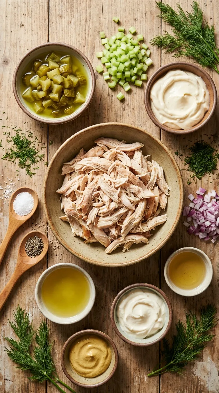 DILL PICKLE CHICKEN SALAD IS IRRESISTIBLE 2 Dill Pickle Chicken Salad Ingredients