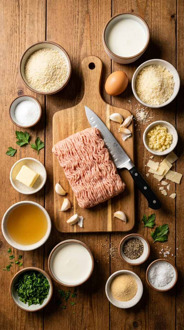 Garlic Butter Chicken Meatballs Ingredients