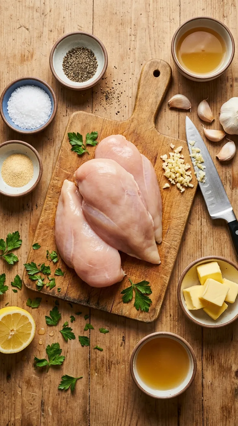 GARLIC BUTTER CHICKEN YOUR FAMILY WILL LOVE 2 Garlic Butter Chicken Ingredients
