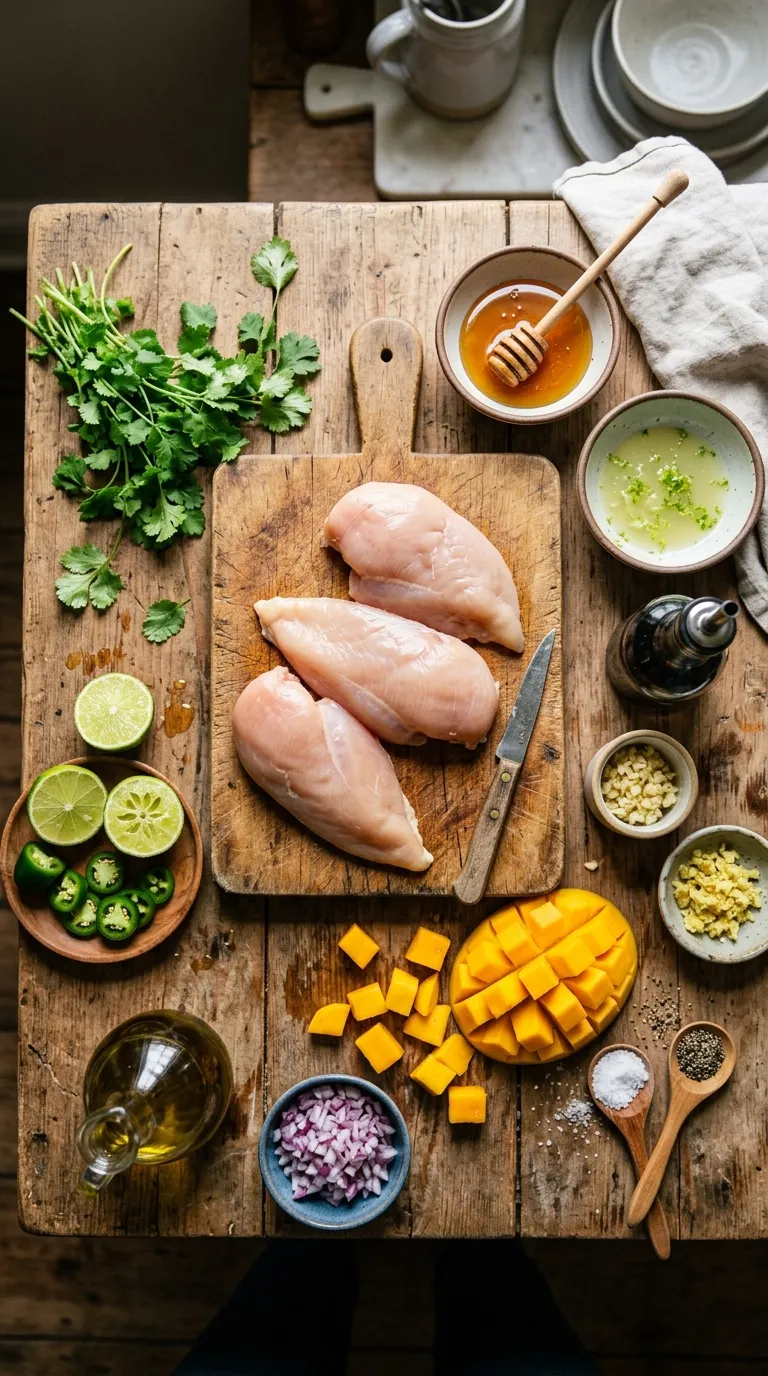 Honey Lime Chicken With Mango Salsa Ingredients