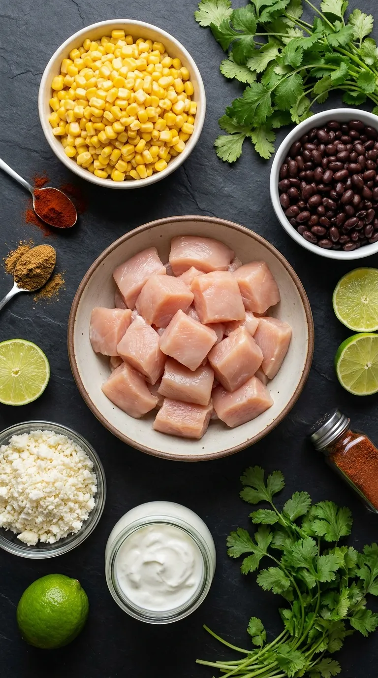 Street Corn Chicken Bowl Ingredients