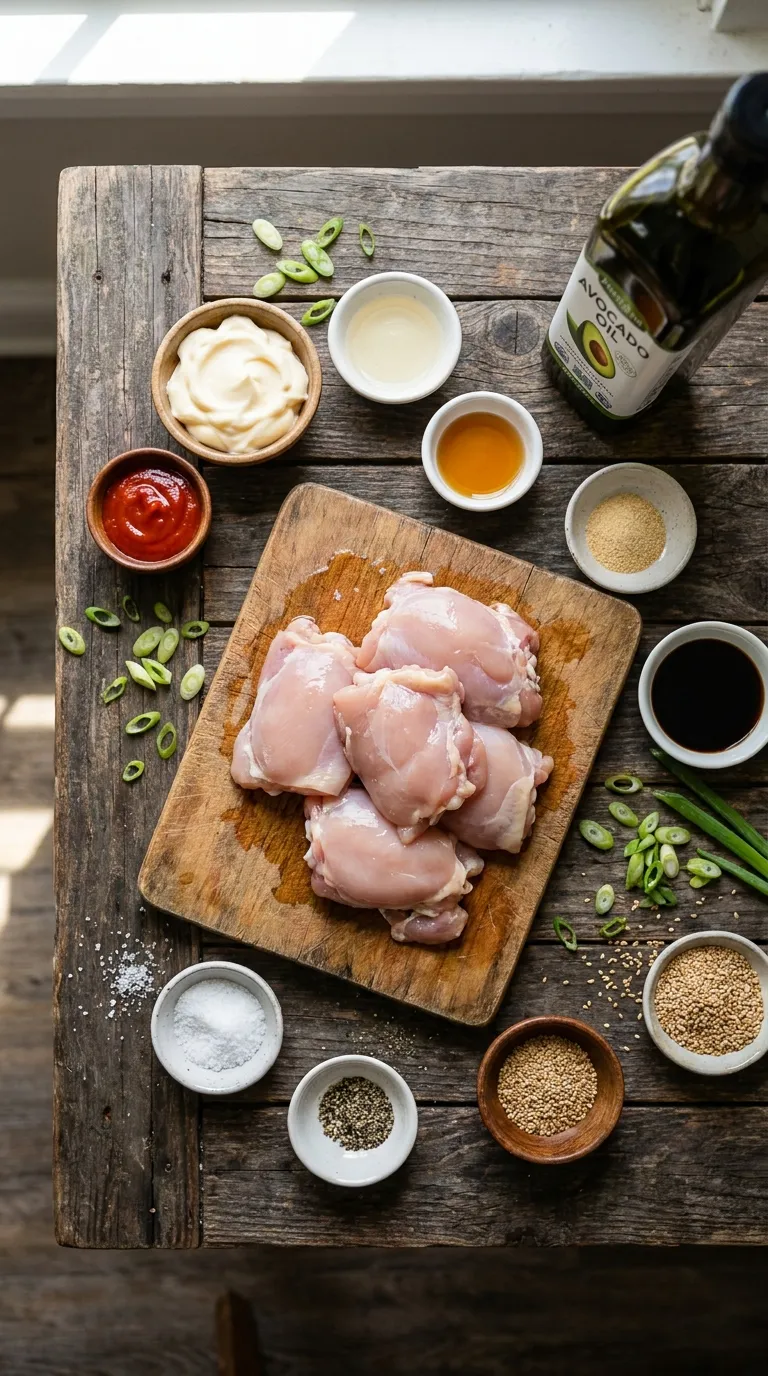 Low Carb Bang Bang Chicken Ingredients