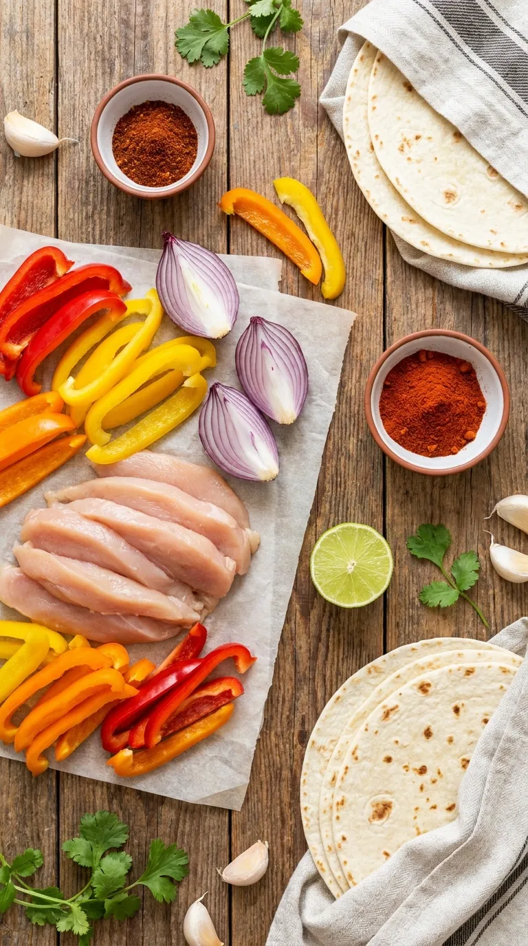 Sheet Pan Chicken Fajitas Ingredients