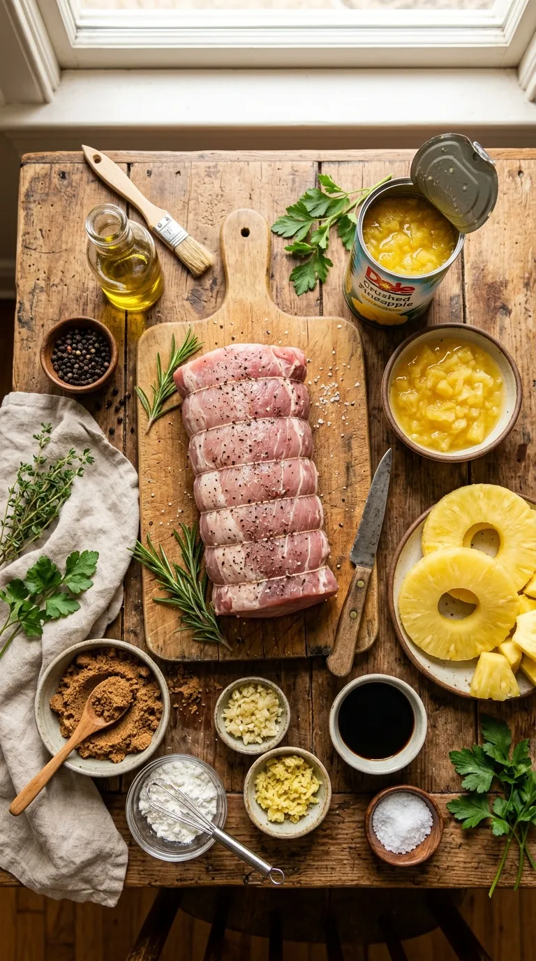 SLOW COOKER PINEAPPLE PORK LOIN RECIPE 2 Slow Cooker Pineapple Pork Loin Ingredients