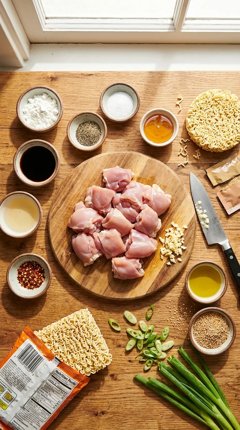 STICKY GARLIC CHICKEN NOODLES READY IN 20 2 Sticky Garlic Chicken Noodles Ingredients