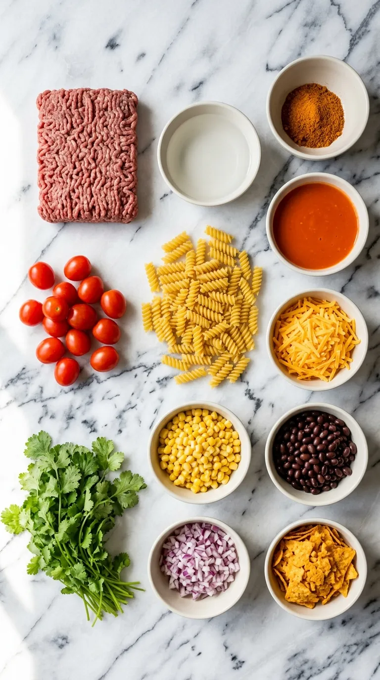 Taco Pasta Salad Ingredients